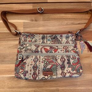 Sakroots Artistic Pattern Crossbody Bag